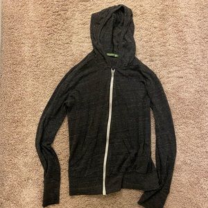 Alternative Dark Grey Zip-Up Hoodie